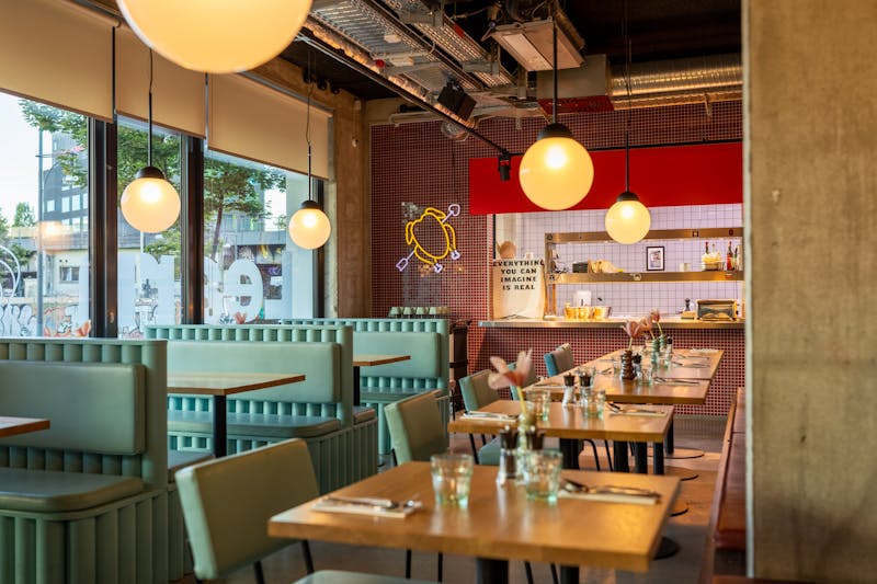 Interior ambiance inside Wings over restaurant Frisco