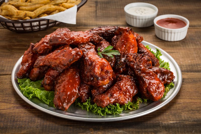 Honey BBQ Tender Wrap — wings over tender wrap